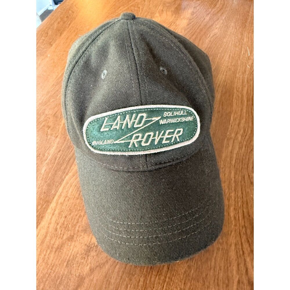 Red Canoe Land Rover Bronze Green Appliqué Baseball Cap